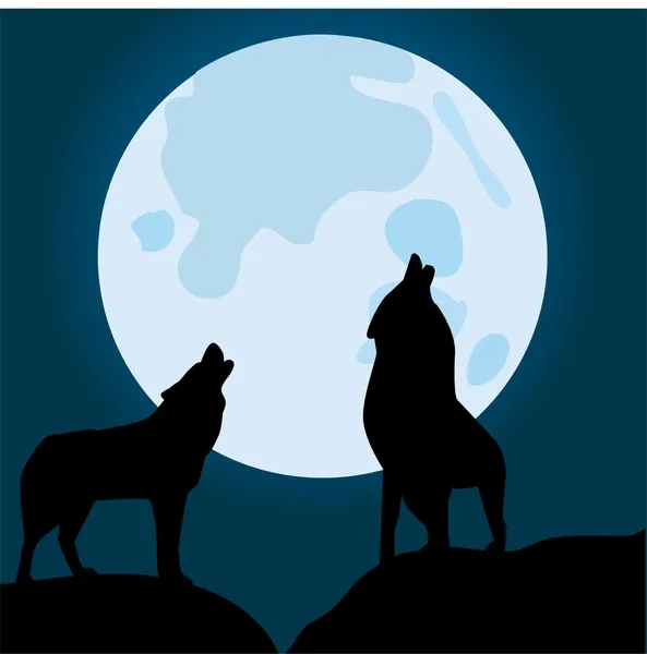 Wolves — Stock Vector