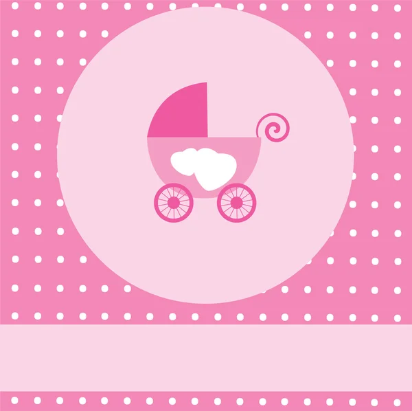 Poussette bébé — Image vectorielle