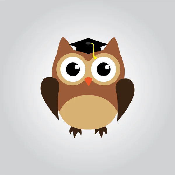 Owl graduate — Stock Vector