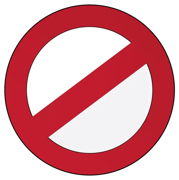 Panneau de restriction — Image vectorielle