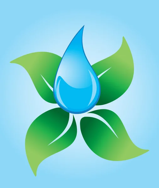 Gota de agua — Vector de stock