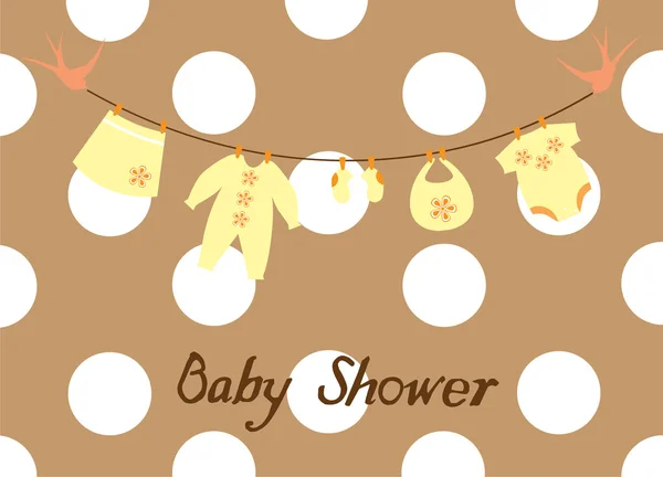 Babydusche — Stockvektor