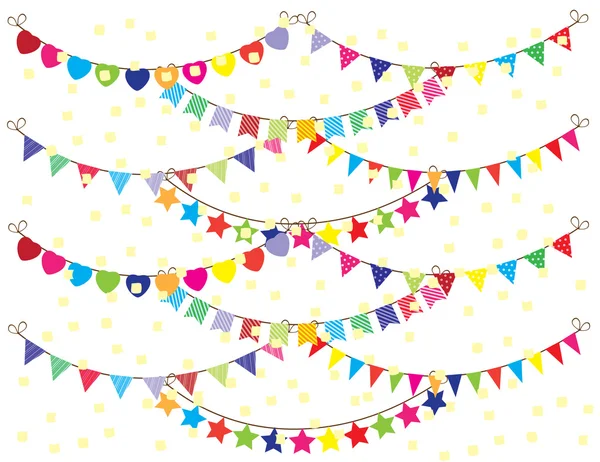 Bunting Background — Stock Vector