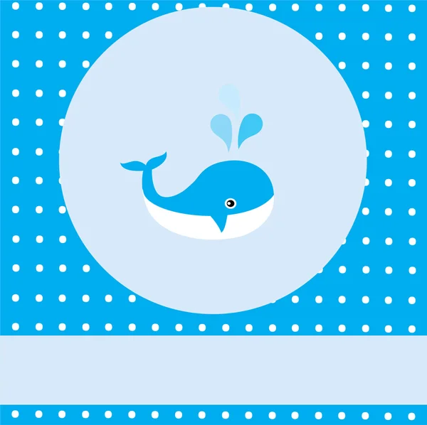 Baby Whale — Stock Vector