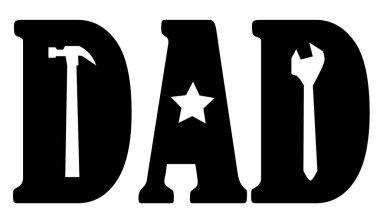 Babalar Günü 'nün Vektör İllüstrasyonu.