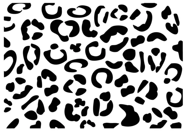Vector Illustration Leopard Pattern Print — Stock Vector