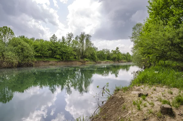 Rzeki Ljubljanica — Zdjęcie stockowe