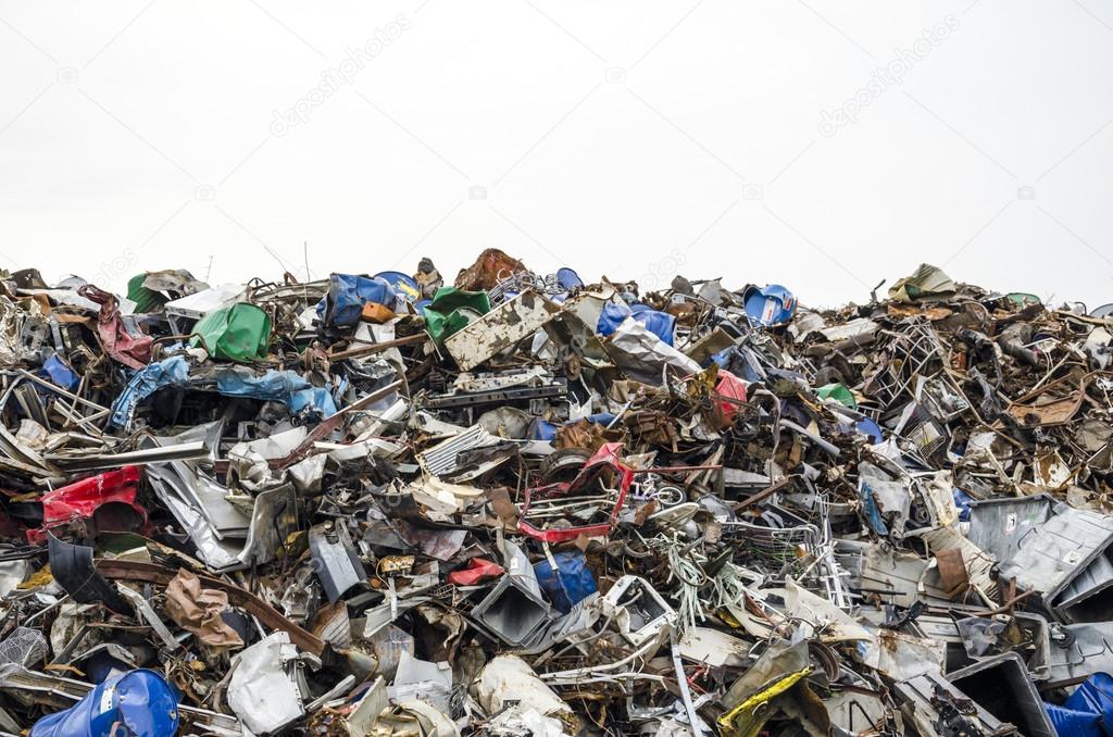 Metal waste ready to be recycled