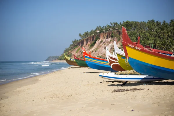 Bateaux de pêche colorés — Photo