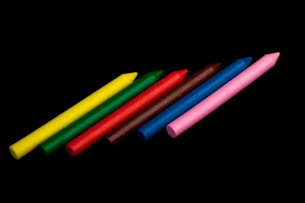 彩色的蜡蜡笔 — 图库照片