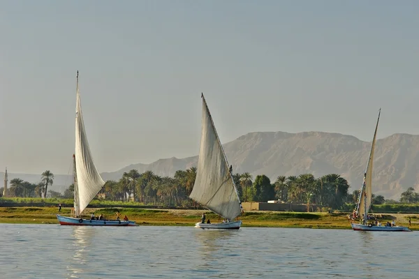 Nil Nehri üzerinde feluccas