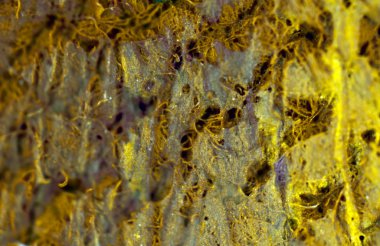 bir çul metalik iplik ve sentetik lifler ile aşırı makro