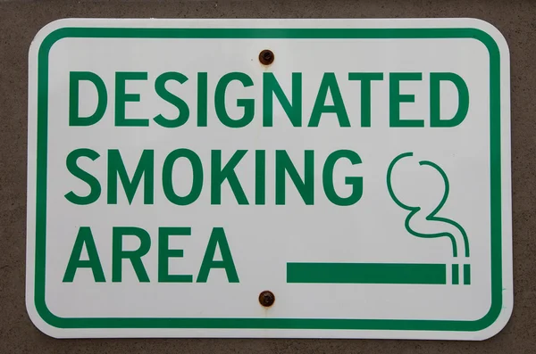 Designated smoking area Royalty Free Stock Images