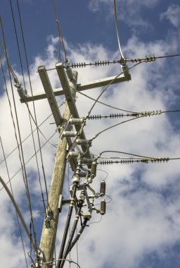 Elektrikli tel ve yalıtkanlar kutup