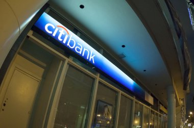 Logo and sign of Citibank, nocturnal clipart