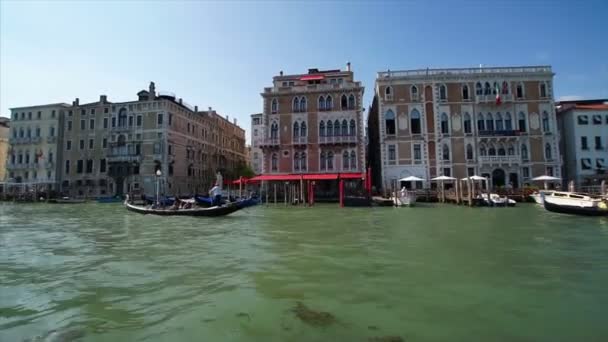 Grand canal, Venetië — Stockvideo