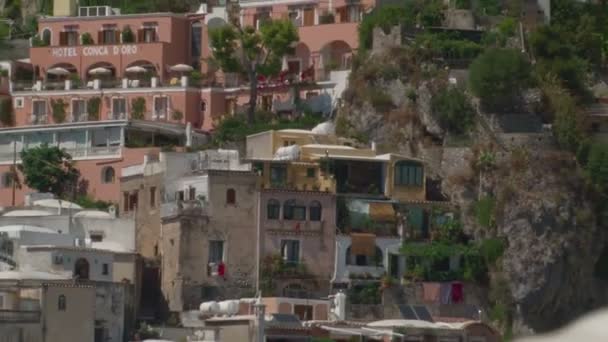 Casas en Positano, Italia — Vídeo de stock