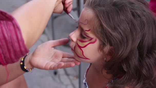Face paint — Stock Video