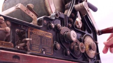 mimeograph makine, şablon teksir.