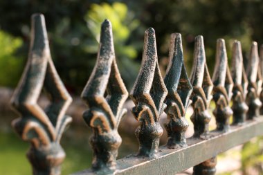 bir çit ile güzel süsler