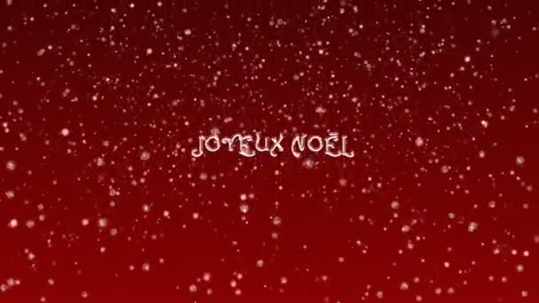 Antecedentes Animación de la Navidad y Feliz Año Nuevo - rojo — Vídeo de stock