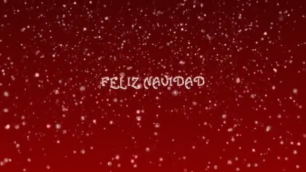 Antecedentes Animación de la Navidad y Feliz Año Nuevo - rojo — Vídeo de stock