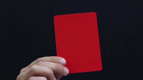 Fair Play. Soccer Penalty cards. — Stock Video