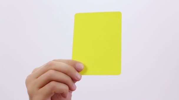 Fair Play. Soccer Penalty cards. — Stock Video