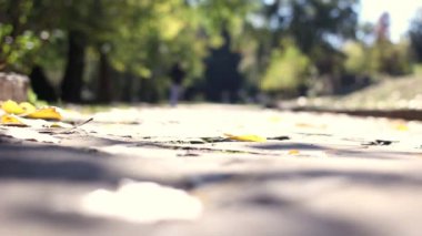 jogging, koşu Parkı içinde bir adam. kıyafet hazırlamak.