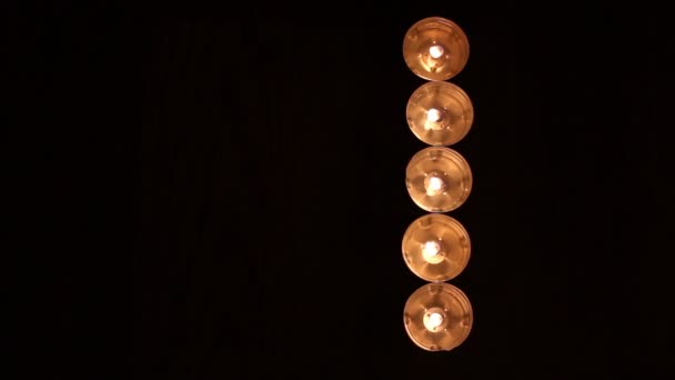 Digits made of candles — Stock Video