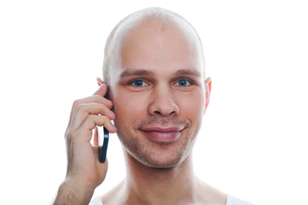 Uomo che parla al telefono — Foto Stock