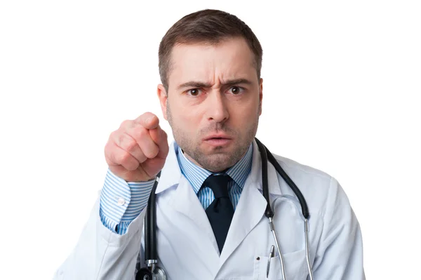 Doctor pointing at you — Stockfoto