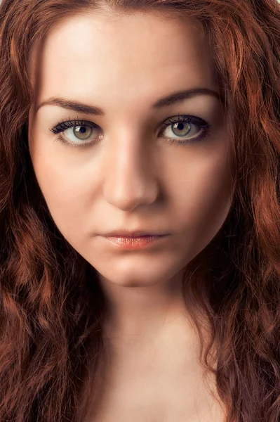 Young woman with red hair — Stock Photo, Image