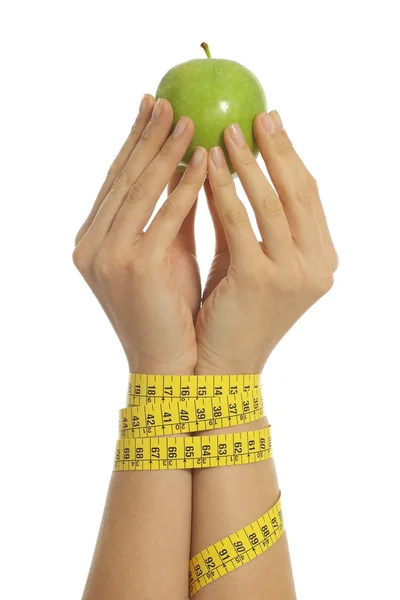 Slave diet woman hands — Stock Photo, Image