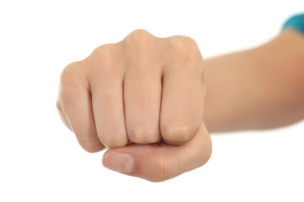 Woman fist — Stock Photo, Image