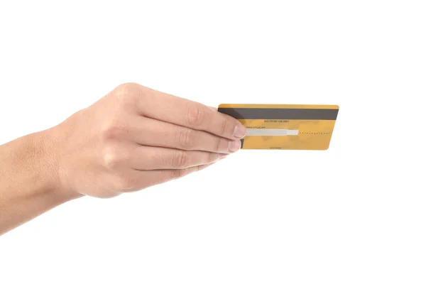 Woman hand with a credit card — Stock Photo, Image