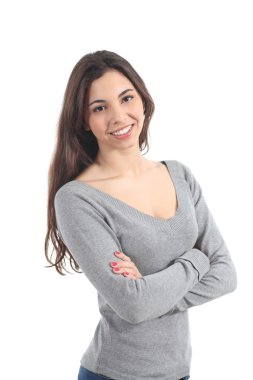 Gülümseyen güzel kadın