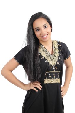 geleneksel türban ile poz güzel İslam kadının