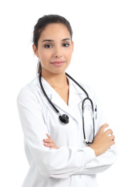 güzel arab kadın doktor yalıtılmış poz