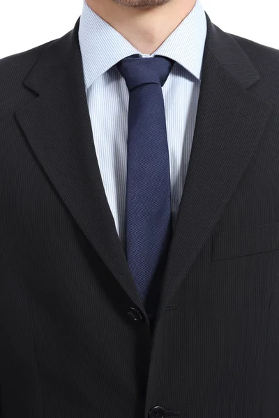 Primer plano de un traje de hombre de negocios y corbata — Foto de Stock