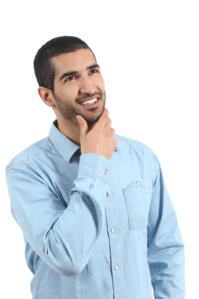 Arab man thinking ideas and looking at side — Stock Photo, Image