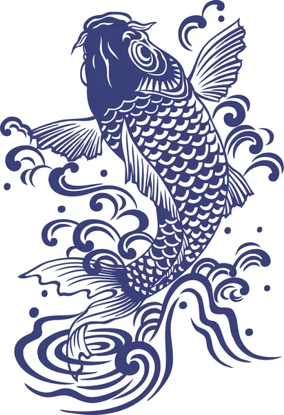 Японский карп ,: векторное изображение © daicokuebisu | Рисунок ...