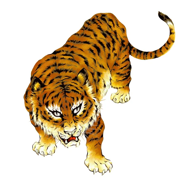 Japanesque tijger — Stockfoto