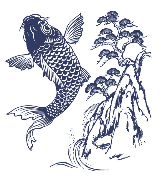 日本の鯉 — ストック写真