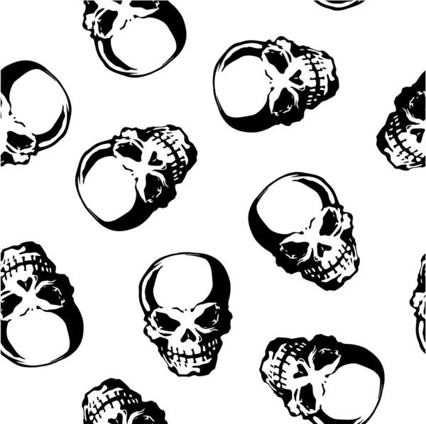 Skull pattern — Stock Vector