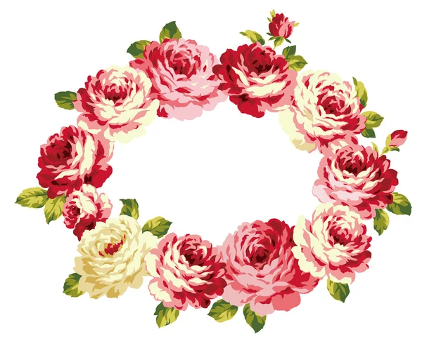装饰的玫瑰 — 图库矢量图片