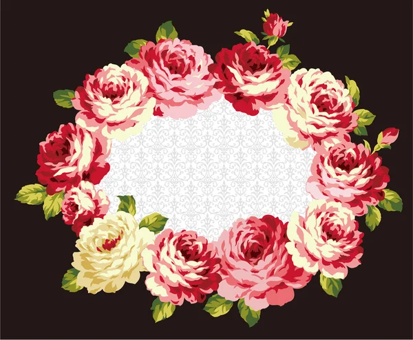 Dekoration der Rose — Stockvektor