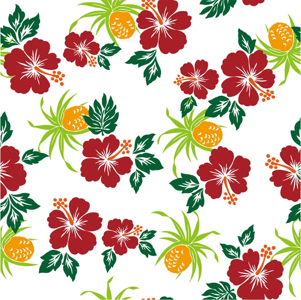 Modèle d'Hibiscus — Image vectorielle