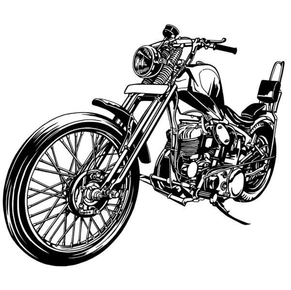 Motocicleta grande —  Vetores de Stock