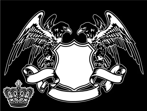 Emblem of eagle — Stock Vector
